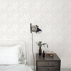 Galerie Wallcoverings Product Code G45012 - Vintage Roses Wallpaper Collection - Beige Colours - Damask Design