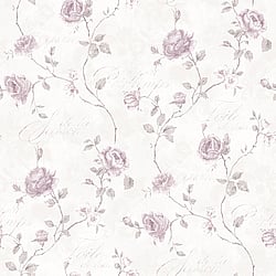 Galerie Wallcoverings Product Code G45327 - Vintage Roses Wallpaper Collection - Dark Pink Colours - Trailing Rose Design