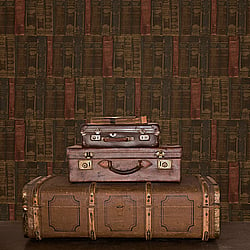 Galerie Wallcoverings Product Code G56132 - Nostalgie Wallpaper Collection - Brown Colours - Library Books Design