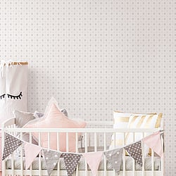 Galerie Wallcoverings Product Code G56530 - Just 4 Kids 2 Wallpaper Collection - Grey Beige Colours - Diamond Motif Design