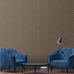 Galerie Wallcoverings Product Code G56579 - Texstyle Wallpaper Collection - Browns Colours - Block Flock Design