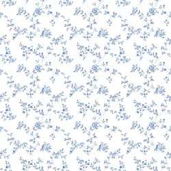 Galerie Wallcoverings Product Code G56647 - Small Prints Wallpaper Collection - Blue White Colours - Delicate Floral Design