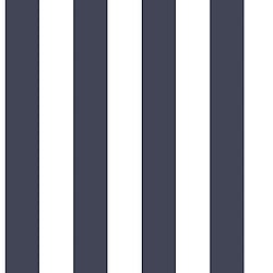 Galerie Wallcoverings Product Code G67523 - Just Kitchens Wallpaper Collection - Navy Colours - Awning Stripe Design