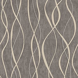 Galerie Wallcoverings Product Code G67737 - Special Fx Wallpaper Collection - Gold Silver Brown Colours - Glitter Ribbons Design
