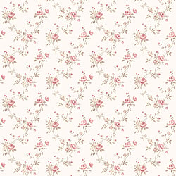 Galerie Wallcoverings Product Code G67897 - Miniatures 2 Wallpaper Collection - Pink White Cream Colours - Medium rose trail Design
