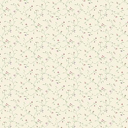 Galerie Wallcoverings Product Code G67922 - Miniatures 2 Wallpaper Collection - Cream Green Pink Purple Colours - Small Floral Trail Design