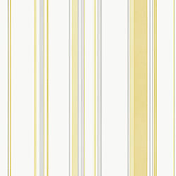 Galerie Wallcoverings Product Code G68059 - Smart Stripes 3 Wallpaper Collection - Yellow, Greys Colours - Casual Stripe Design