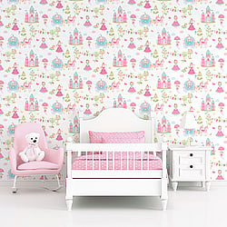 Galerie Wallcoverings Product Code G78372 - Tiny Tots 2 Wallpaper Collection - Primary Colours - Fairytale Design