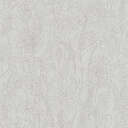 Galerie Wallcoverings Product Code HO20044 - Home Wallpaper Collection - Beige Grey Colours - Floral Motif Design