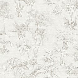 Galerie Wallcoverings Product Code HV41019 - Havana Wallpaper Collection - Beige Grey Colours - Havana Jungle Palms Design