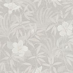 Galerie Wallcoverings Product Code HV41054 - Havana Wallpaper Collection - Beige Grey Metallic Colours - Havana Floral Motif Design