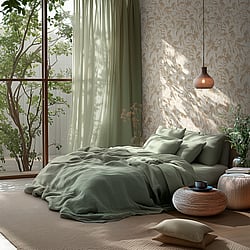 Galerie Wallcoverings Product Code HZ62048 - Horizon Wallpaper Collection - Beige Cream Metallic Colours - Cloud Forest Design