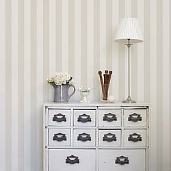 Galerie Wallcoverings Product Code SY33920 - Simply Stripes 2 Wallpaper Collection - Off White Beige Colours - Tent Stripe Design