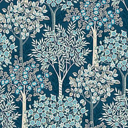 Galerie Wallcoverings Product Code TJ40302 - Mulberry Tree Wallpaper Collection - Blue Colours - Grove Design