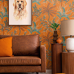 Galerie Wallcoverings Product Code TJ40406 - Mulberry Tree Wallpaper Collection - Orange Colours - Bedgebury Design