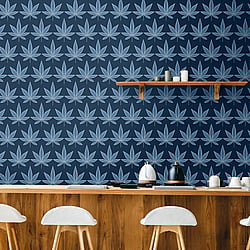 Galerie Wallcoverings Product Code TJ41312 - Mulberry Tree Wallpaper Collection - Blue Colours - Bicton Design