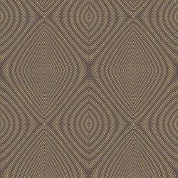 Galerie Wallcoverings Product Code TP21281 - Venise Wallpaper Collection - Dark Brown Gold Colours - Metallic Ikat Design