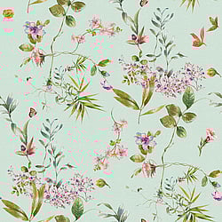Galerie Wallcoverings Product Code WH45247M - Welcome Home Murals Wallpaper Collection - Blue, Multi-colour, Green Colours - Spring Meadow Delight Design