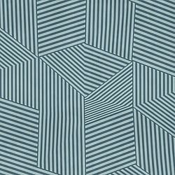 Galerie Wallcoverings Product Code WH45258M - Welcome Home Murals Wallpaper Collection - Blue, Grey Colours - Abstract Stripe Maze Design