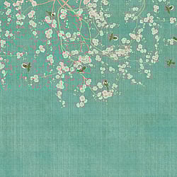 Galerie Wallcoverings Product Code WH45284M - Welcome Home Murals Wallpaper Collection - Blue, Cream, Green Colours - Blossom Serenity Design