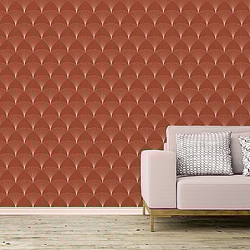 Galerie Wallcoverings Product Code 12002 - Design Wallpaper Collection - Terracotta Colours -  