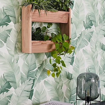 Galerie Wallcoverings Product Code 31650 - The New Design Book Wallpaper Collection - white green Colours -  