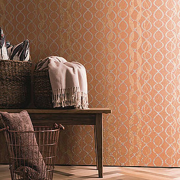Galerie Wallcoverings Product Code 58120 - Geo Wallpaper Collection - Orange Gold Colours -  