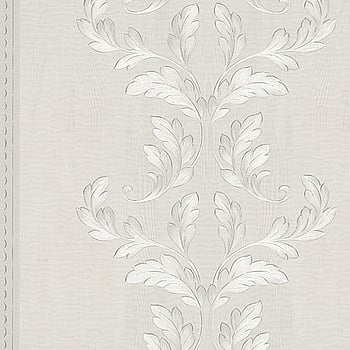 Galerie Wallcoverings Product Code 58251 - Classique Wallpaper Collection - Cream White Silver Colours -  