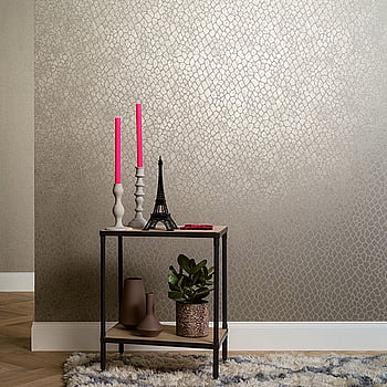 Galerie Wallcoverings Product Code 59113 - Merino Wallpaper Collection - Beige Silver Colours -  