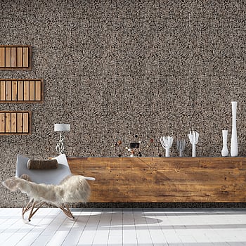 Galerie Wallcoverings Product Code 81266 - Feel Wallpaper Collection - Brown Silver Pink  Colours -  