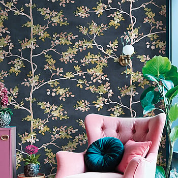 Galerie Wallcoverings Product Code 8322 - Blooming Garden Wallpaper Collection - Blue Colours -  