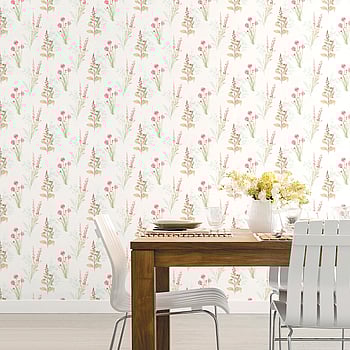 Galerie Wallcoverings Product Code AB42442 - Abby Rose 3 Wallpaper Collection - Teal Pink Colours -  