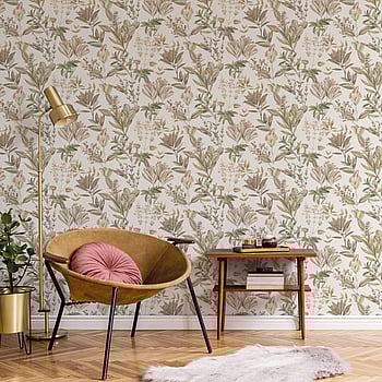 Galerie Wallcoverings Product Code BL22740 - Botanica Wallpaper Collection - Pink Green Colours -  