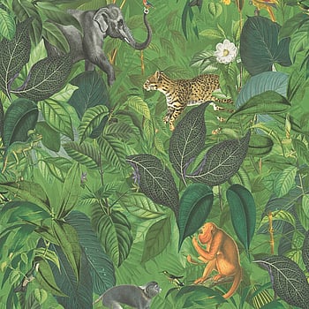 Galerie Wallcoverings Product Code BW51025 - Blooming Wild Wallpaper Collection - Green Grey Brown Colours -  