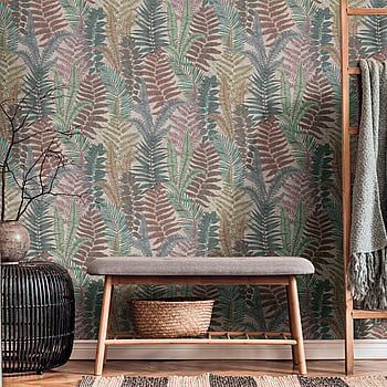 Galerie Wallcoverings Product Code FL61116 - Flourish Wallpaper Collection - Beige/Blue Colours -  