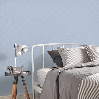 Galerie Wallcoverings Product Code G23348 - Deauville 2 Wallpaper Collection - Sky Blue White Colours -  
