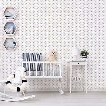 Galerie Wallcoverings Product Code G23353 - Deauville 2 Wallpaper Collection - Navy Blue White Colours -  