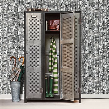 Galerie Wallcoverings Product Code G56206 - Steampunk Wallpaper Collection - Silver Grey Colours -  