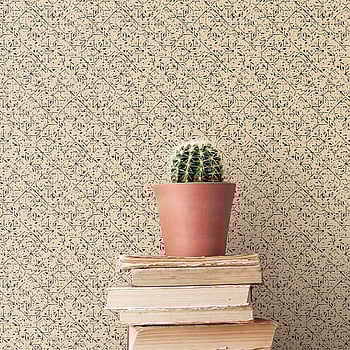 Galerie Wallcoverings Product Code G78335 - Bazaar Wallpaper Collection - Black Light Ochre Colours -  