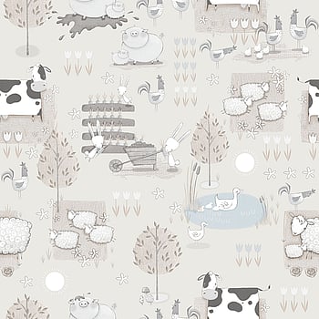 Galerie Wallcoverings Product Code G78375 - Tiny Tots 2 Wallpaper Collection - Greige Colours -  