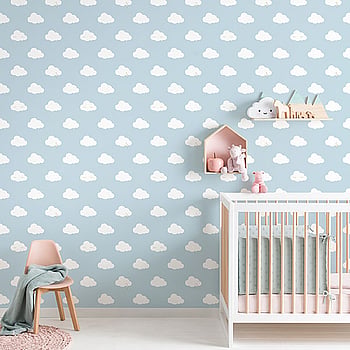 Galerie Wallcoverings Product Code ND21114 - Little Explorers Wallpaper Collection - Blue White Colours -  