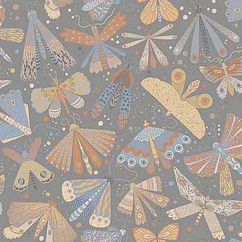 Galerie Wallcoverings Product Code S63026 - Sommarang 2 Wallpaper Collection - Grey, blue, yellow Colours -  