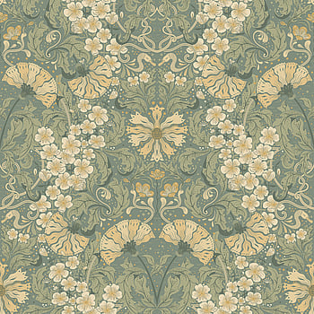 Galerie Wallcoverings Product Code S83113 - Hjarterum Wallpaper Collection - Green Colours -  
