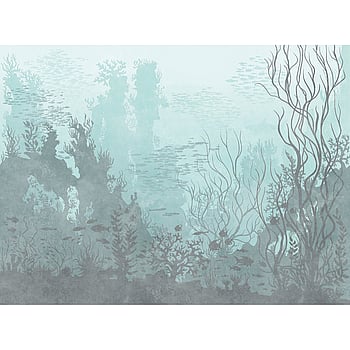 Galerie Wallcoverings Product Code WH45269M - Welcome Home Murals Wallpaper Collection - Blue, Grey, Green Colours -  